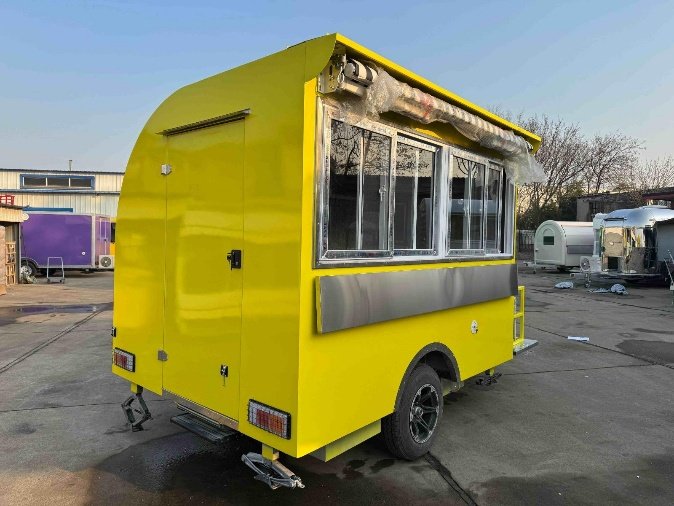A trailer outside the Charlotte shop